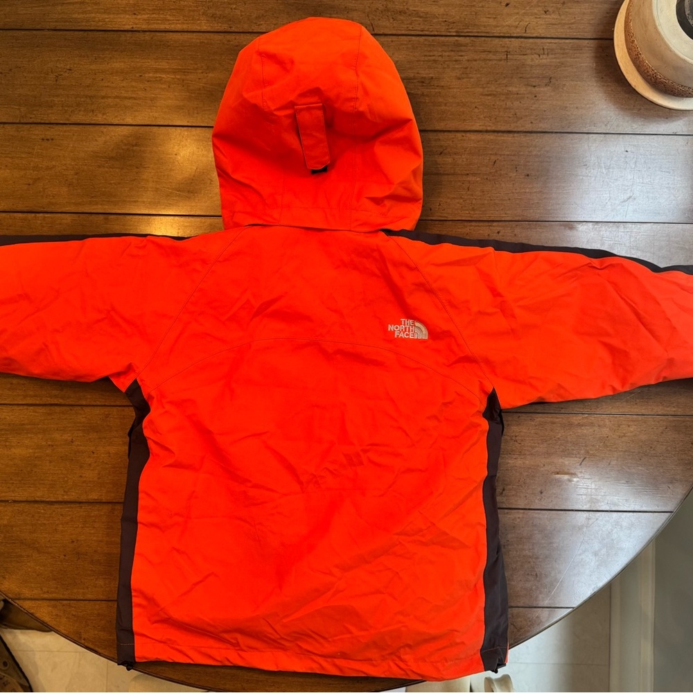 The North Face Bright Orange and Dark Gray Jacket - Picture 2 of 14